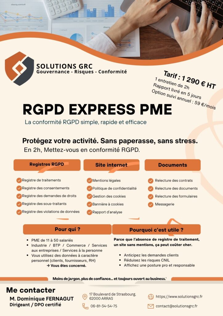 Offre RGPD EXPRESS PME